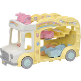 EPOCH Sylvanian Families - Autobús del jardín de infancia de aventuras Arcoíris, Juegos de construcción 