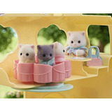 EPOCH Sylvanian Families - Autobús del jardín de infancia de aventuras Arcoíris, Juegos de construcción 