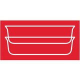 Emsa CLIP & CLOSE N1041400 recipiente de almacenar comida Plaza Caja 0,8 L Transparente 1 pieza(s) transparente/Rojo, Caja, Plaza, 0,8 L, Transparente, Vidrio, 420 °C