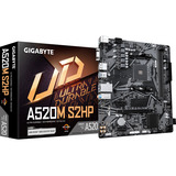 GIGABYTE A520M S2HP, Placa base negro/Gris