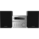 Grundig CMS 4200 Microcadena de música para uso doméstico 120 W Negro, Plata, Equipo compacto plateado, Microcadena de música para uso doméstico, Negro, Plata, Frente, 120 W, De 2 vías, 65 dB