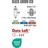 High Peak Saco de dormir momia Black Arrow ECO verde oscuro/Rojo