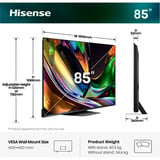 Hisense 85UR8DS RGB MiniLED, Televisor LED negro/Gris oscuro