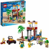 LEGO City 60328 Base de Socorrista en la Playa, Set con Todoterreno de Juguete, Juegos de construcción Set con Todoterreno de Juguete, Juego de construcción, 5 año(s), Plástico, 211 pieza(s), 520 g