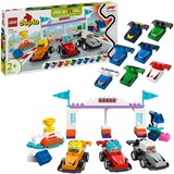 LEGO DUPLO Coches de Carreras y Pilotos del Equipo de F1®, Juegos de construcción Juego de construcción, 2 año(s), Plástico, 70 pieza(s), 913 g