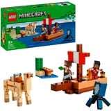 LEGO Minecraft El Viaje en el Barco Pirata, Juegos de construcción Juego de construcción, 8 año(s), Plástico, 166 pieza(s), 254 g