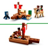 LEGO Minecraft El Viaje en el Barco Pirata, Juegos de construcción Juego de construcción, 8 año(s), Plástico, 166 pieza(s), 254 g