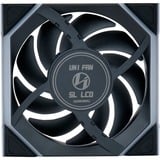 Lian Li UNI FAN SL120 LCD Wireless, Ventilador negro