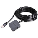Lindy Hub USB 3.0 de 4 puertos gris/Negro
