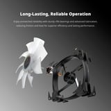 Montech HP140 ARGB PWM 140x140x25, Ventilador negro