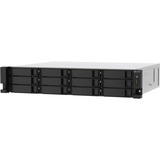 QNAP TS-1273AU-RP-8G servidor de almacenamiento NAS Bastidor (2U) Ryzen Embedded V1500B 8 GB DDR4 0 TB QNAP QTS Aluminio, Negro NAS, Bastidor (2U), Ryzen Embedded, V1500B, 8 GB, DDR4