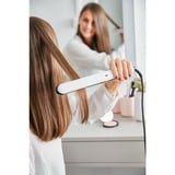Rowenta OPTILISS II Plancha de pelo Caliente Blanco blanco/Negro, Plancha de pelo, Caliente, Barra de desplazamiento, Cuerpo cilíndrico recto, Todo el pelo, Largo, Medio, Corto