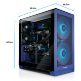 Thermaltake PC-000136-DE, Gaming-PC violeta/Transparente