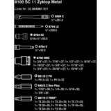 Wera 8100 SC 11 Zyklop Metal, Kit de herramientas negro/Verde