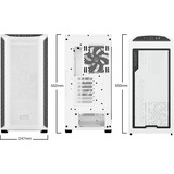 be quiet! Shadow Base 800 DX White Midi Tower Blanco, Cajas de torre blanco, Midi Tower, PC, Blanco, ATX, EATX, micro ATX, Mini-ITX, Acrilonitrilo butadieno estireno (ABS), Acero, Vidrio templado, Multi