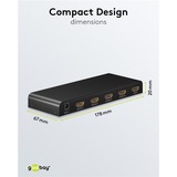 goobay 58482, Splitter HDMI negro