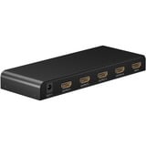 goobay Divisor HDMI 1 a 4 (4K @ 30Hz), Splitter HDMI negro