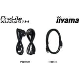 iiyama ProLite XU2491H-B1 pantalla para PC 60,5 cm (23.8") 1920 x 1080 Pixeles Full HD LED Negro, Monitor LED negro (mate), 60,5 cm (23.8"), 1920 x 1080 Pixeles, Full HD, LED, 0,5 ms, Negro