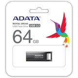 ADATA UR340 64 GB, Lápiz USB níquel