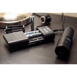 Ansmann Powerline Vario X USB, Cargador negro, Polímero de litio, Ión de litio, Níquel-metal hidruro (NiMH), AA, AAA