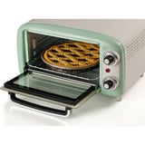 Ariete 3919/04 10 L 800 W Verde Parrilla, Mini horno blanco/Verde claro, 10 L, Verde, Independiente, Giratorio, 90 - 230 °C, Mecánico