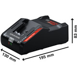 Bosch Cargador rápido EXPERT EXAL18V-160 negro