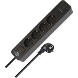 Brennenstuhl Regleta Ecolor 4 tomas con 2x USB-C, 1x USB-A negro/Antracita