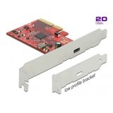 DeLOCK 89035 tarjeta y adaptador de interfaz Interno USB 3.2 Gen 2, Tarjeta de interfaz PCIe, USB 3.2 Gen 2, Perfil bajo, PCIe 3.0, 20 Gbit/s, Windows 10, Windows 8.1