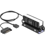 DeLOCK Disipador M.2 para SSD 2280, Cuerpo de refrigeración negro