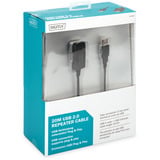 Digitus Cable de extensión USB 2.0 activo, 20 metros, Cable alargador negro