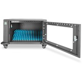 Digitus Carro de carga móvil, 16 estaciones de carga, para portátiles/tabletas hasta 14", Estación de carga gris