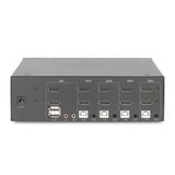 Digitus Conmutador KVM HDMI 4x 1, Switch KVM negro