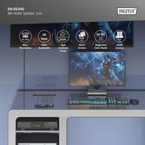 Digitus DS-55340, Splitter HDMI negro