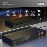 Digitus Divisor HDMI 8K, 1x4, Splitter HDMI negro