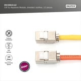 Digitus Módulo Keystone CAT 6A apantallado sin herramientas 12 unidades 