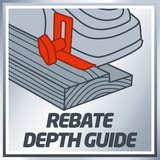 EINHELL TC-PL 750 Negro, Rojo 17000 RPM 750 W, Cepillo eléctrico rojo/Negro, Negro, Rojo, Aluminio, 17000 RPM, 8,2 cm, 1 cm, Corriente alterna