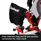 EINHELL TE-MS 18/210 Li-Solo 3000 RPM, Sierras de corte a inglete y a bisel rojo/Negro, 3000 RPM, 104,2 dB, 91,2 dB, 3 dB, Batería, Ión de litio