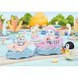EPOCH Sylvanian Families - Set de juego parque de atracciones Paseo en olas, Juegos de construcción 