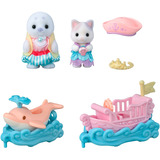 EPOCH Sylvanian Families - Set de juego parque de atracciones Paseo en olas, Juegos de construcción 