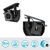 GARDENA Caja de manguera Undercover RollUp M, 20 metros, Soporte para manguera negro/Turquesa