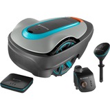 GARDENA smart system Start Set Robot cortacésped Batería Azul, Gris gris/Turquesa, Robot cortacésped, 500 m², 16 cm, 2 cm, 5 cm, 57 dB