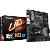 GIGABYTE B560 HD3 placa base Intel B560 Express LGA 1200 ATX Intel, LGA 1200, Intel® Celeron®, Intel® Core™ i3, Intel Core i5, Intel Core i7, Intel Core i9, Intel® Pentium®, LGA 1200 (Socket H5), DDR4-SDRAM, 128 GB