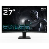 GIGABYTE GS27FC2 Monitor Gaming Curvo 27" FHD - 1920 x 1080, 240Hz, 1ms, 350 cd/m², HDR Ready, HDMI 2.0, Displayport 1.4, Monitor de gaming negro, 240Hz, 1ms, 350 cd/m², HDR Ready, HDMI 2.0, Displayport 1.4, 68,6 cm (27"), 1920 x 1080 Pixeles, Full HD, LED, 1 ms, Negro