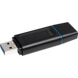 Kingston DataTraveler Exodia unidad flash USB 64 GB USB tipo A 3.2 Gen 1 (3.1 Gen 1) Negro, Lápiz USB negro/Turquesa, 64 GB, USB tipo A, 3.2 Gen 1 (3.1 Gen 1), Tapa, 11 g, Negro