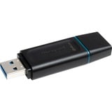 Kingston DataTraveler Unidad Flash USB 3.2 Exodia, Lápiz USB negro/Turquesa, 64 GB, USB tipo A, 3.2 Gen 1 (3.1 Gen 1), Tapa, 11 g, Negro, Turquesa