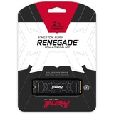 Kingston FURY FURY Renegade M.2 2000 GB PCI Express 4.0 3D TLC NVMe, Unidad de estado sólido negro, 2000 GB, M.2, 7300 MB/s