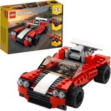 LEGO Creator 31100 3en1 Deportivo, Coche de Juguete, Juegos de construcción rojo/Negro, Coche de Juguete, Juego de construcción, 6 año(s), 134 pieza(s), 205 g