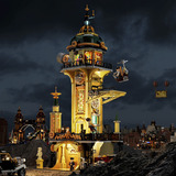 Lumibricks Torre de vigilancia steampunk, Juegos de construcción 