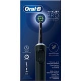 Procter & Gamble Vitality Pro Adulto Cepillo dental giratorio Negro, Cepillo de dientes eléctrico negro, Adulto, Cepillo dental giratorio, Cuidados diarios, Sensible, Negro, 2 min, Batería