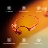 Shokz OpenRun Pro 2 Auriculares Inalámbrico gancho de oreja Deportes Bluetooth Naranja, Auriculares con micrófono naranja, Inalámbrico, Deportes, 20 - 20000 Hz, 30,3 g, Auriculares, Naranja